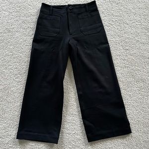 Anthropologie The Colette Cropped Wide-Leg Ponte Pants by Maeve